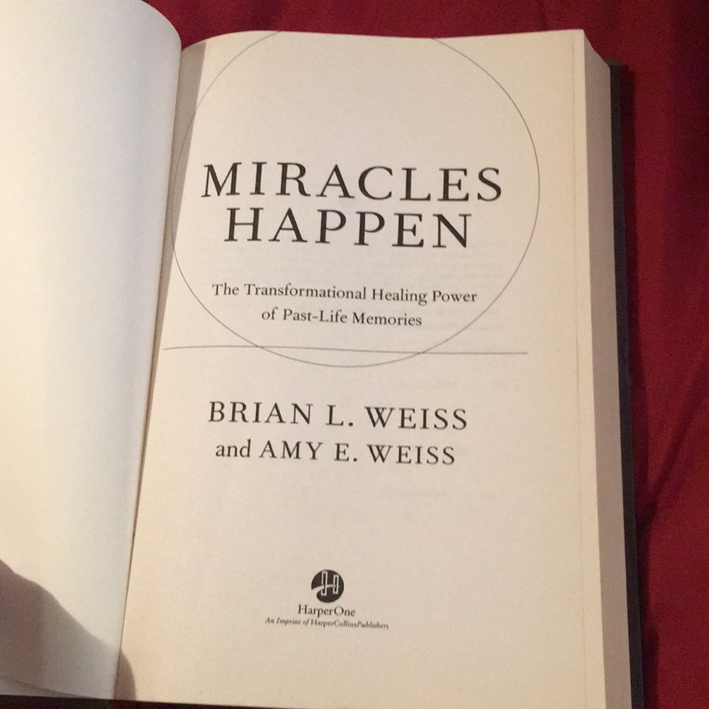 **sold!!** 2/$15 Miracles happen by Brian Weiss M.D